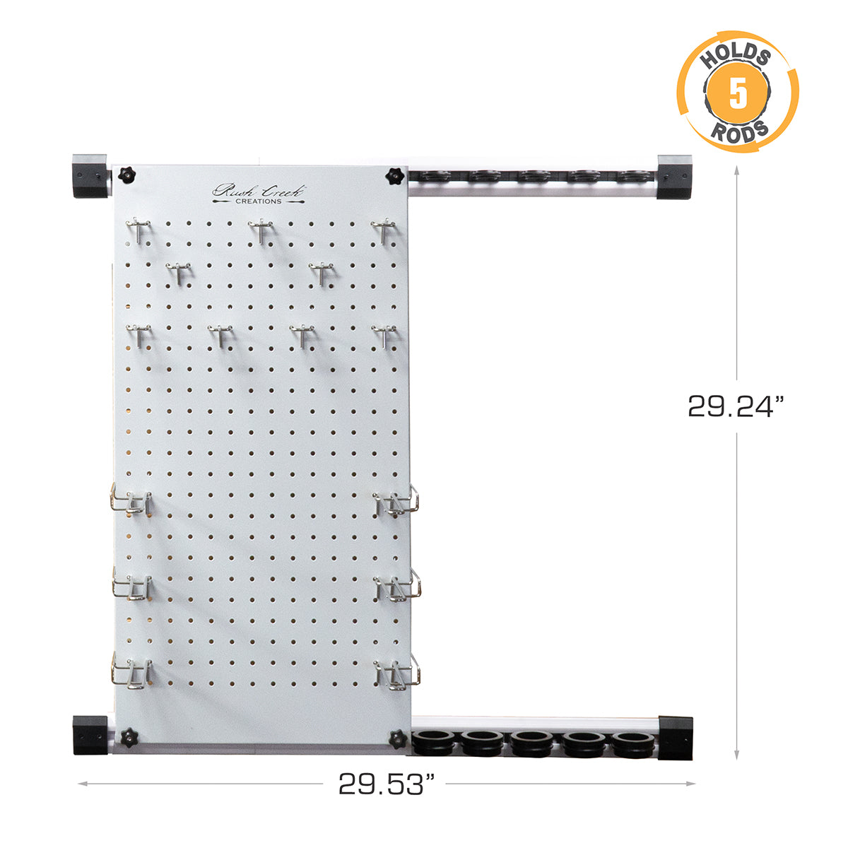 Modular 5 Fishing Rod Rack and Tackle Organizer