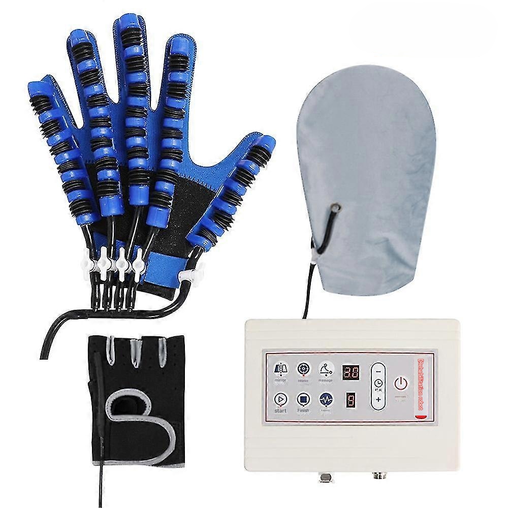 Hand Therapy Trainer Gloves with Adjustable Air Assist and Rechargeable Pump, 5 Levels
