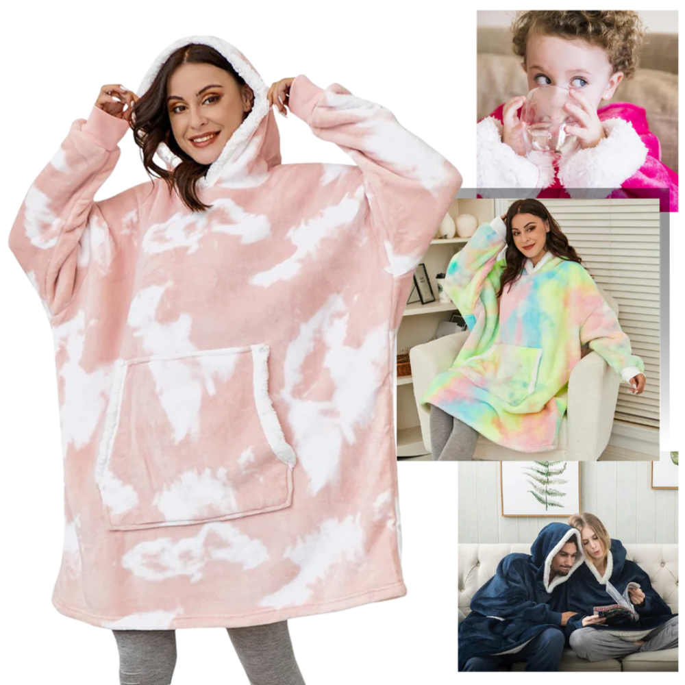 Giant Blanket Hoodie, 2-in-1 Blanket and Hoodie