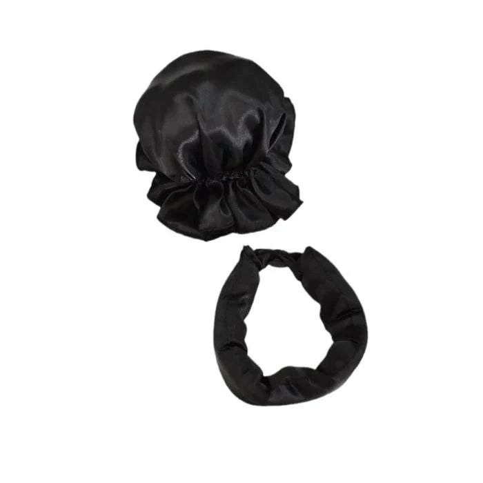 Heatless Hair Rollers with Satin Covers and Adjustable Buckles