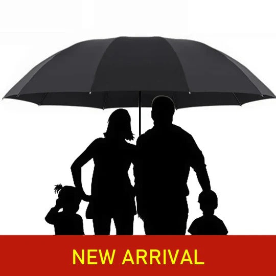 Large Folding Umbrella for Rain and Sun Protection