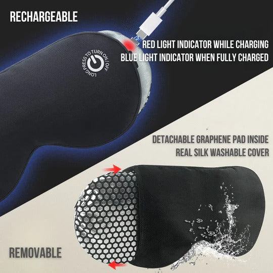 Rechargeable Heated Eye Mask for Warm Eye Comfort and Relaxation