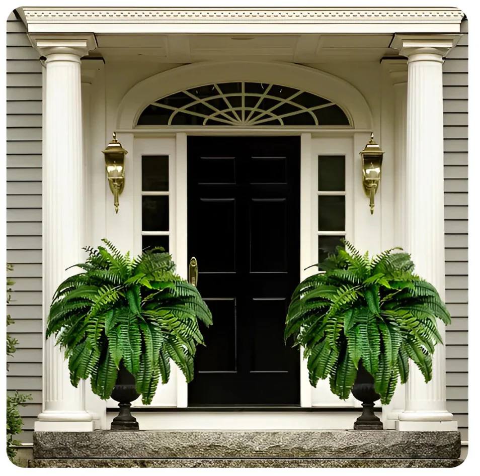 Artificial Boston Fern UV Resistant Outdoor Plant