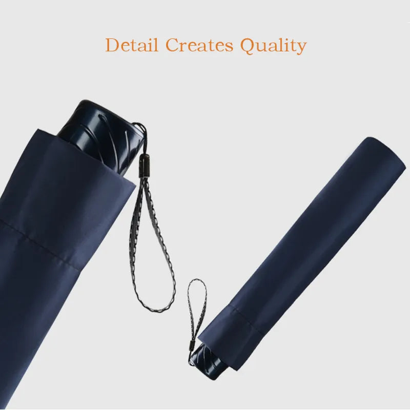 Large Folding Umbrella, Windproof, Folding Design for Rain and Sun