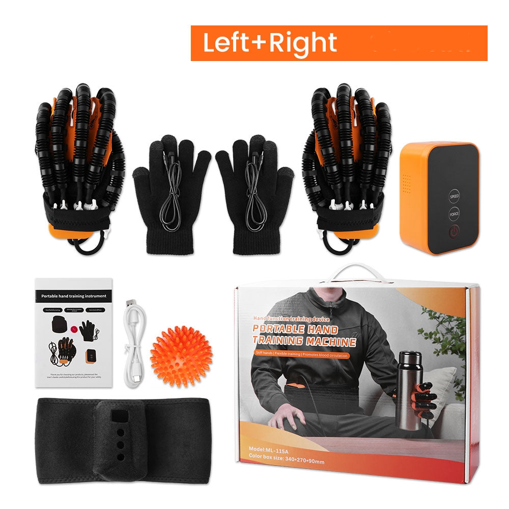 Hand Therapy Trainer Gloves with Adjustable Air Assist and Rechargeable Pump, 5 Levels