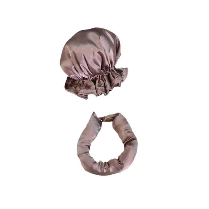 Heatless Hair Rollers with Satin Covers and Adjustable Buckles