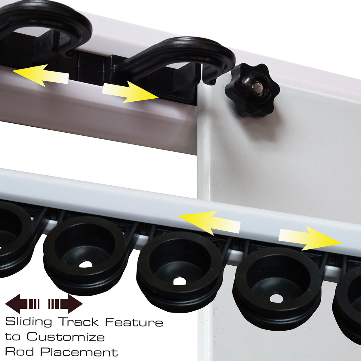 Modular 14 Fishing Rod Rack and Tackle Organizer