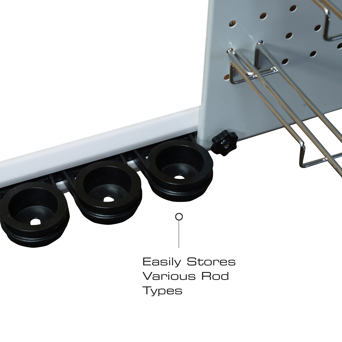 Modular 5 Fishing Rod Rack and Tackle Organizer