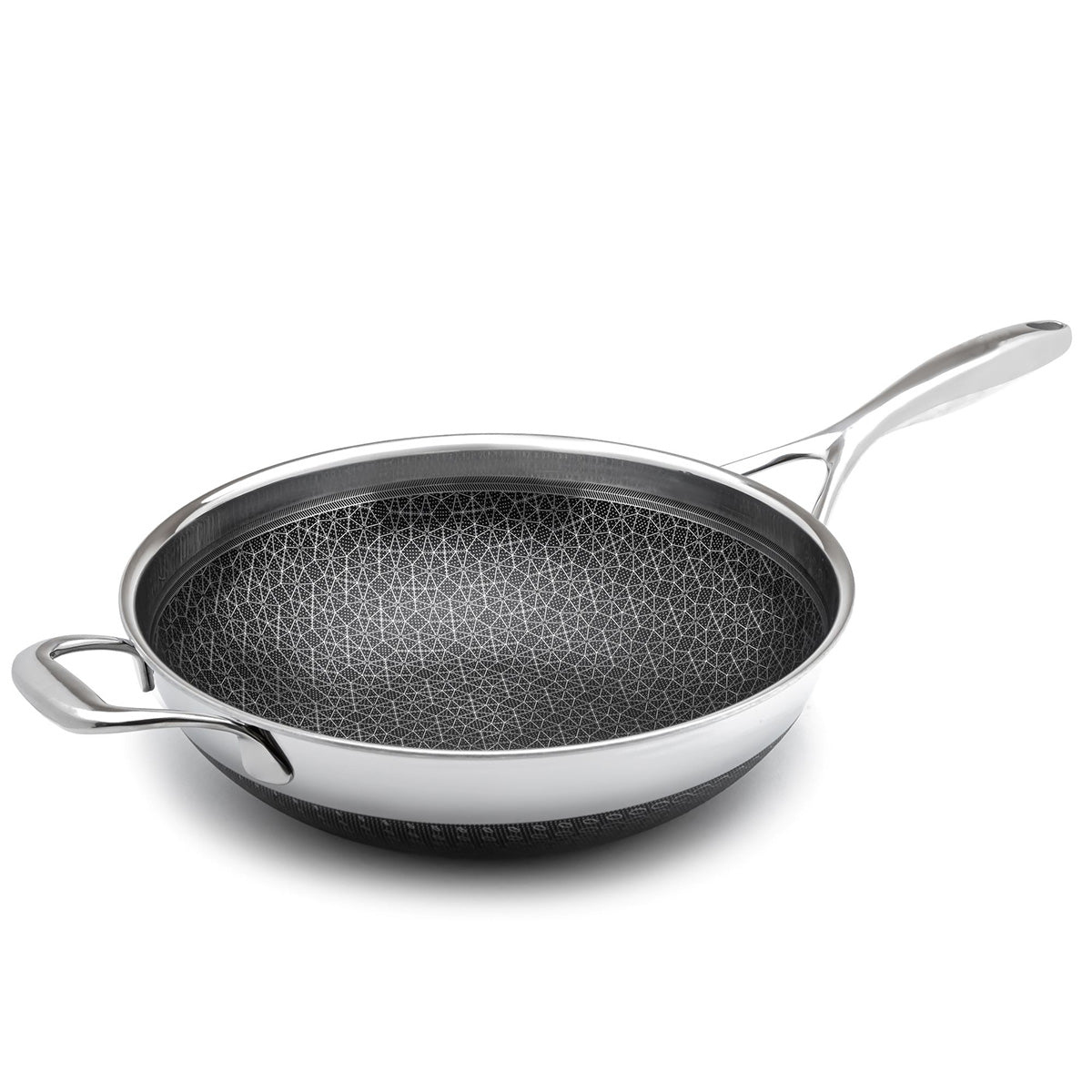 12'' Stainless Hybrid Nonstick Wok
