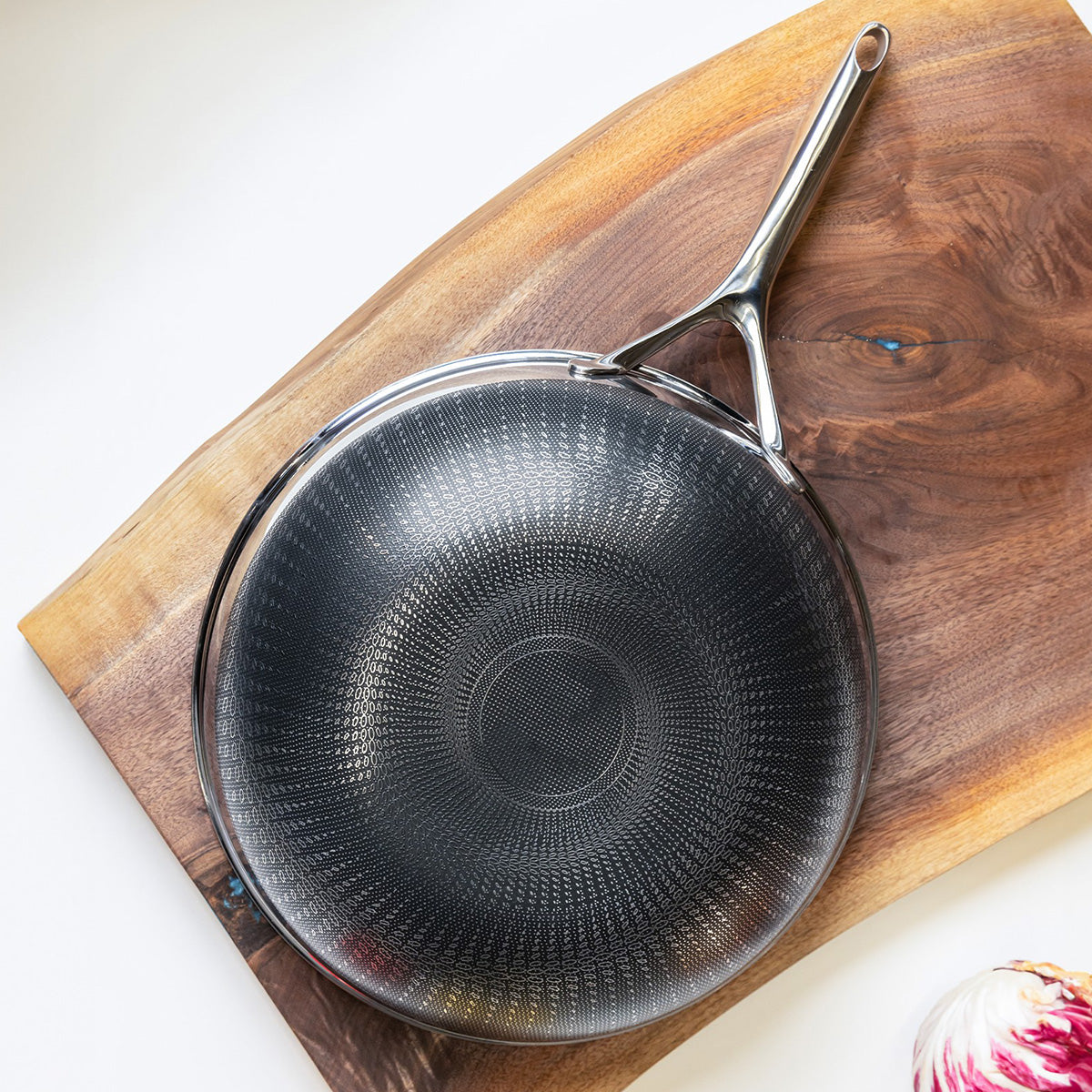 12'' Stainless Hybrid Nonstick Wok