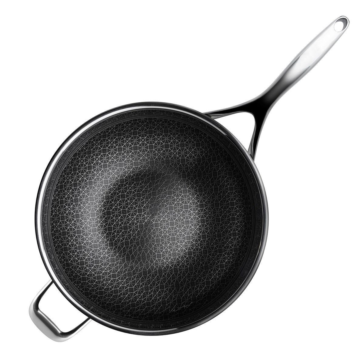 12'' Stainless Hybrid Nonstick Wok