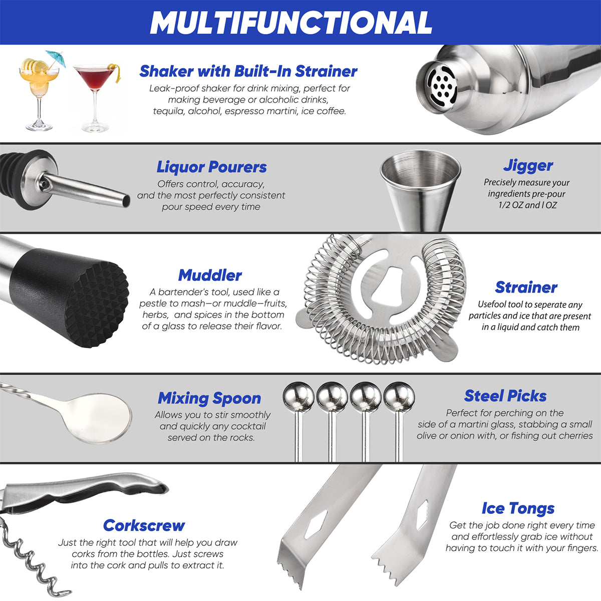 14-Piece Bartender Set