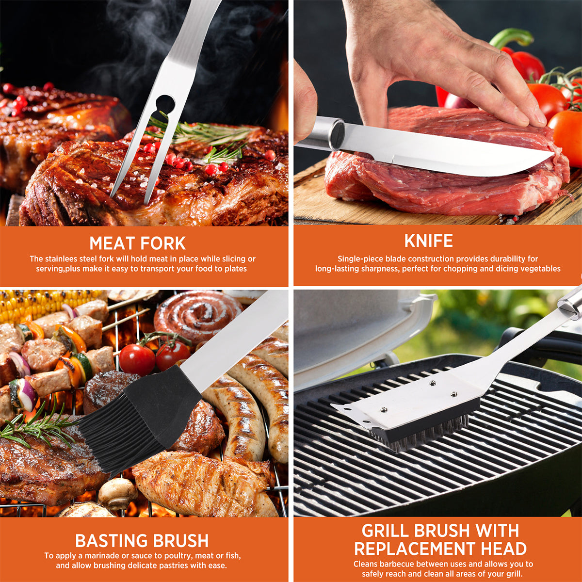 25-Piece BBQ Accessory Set