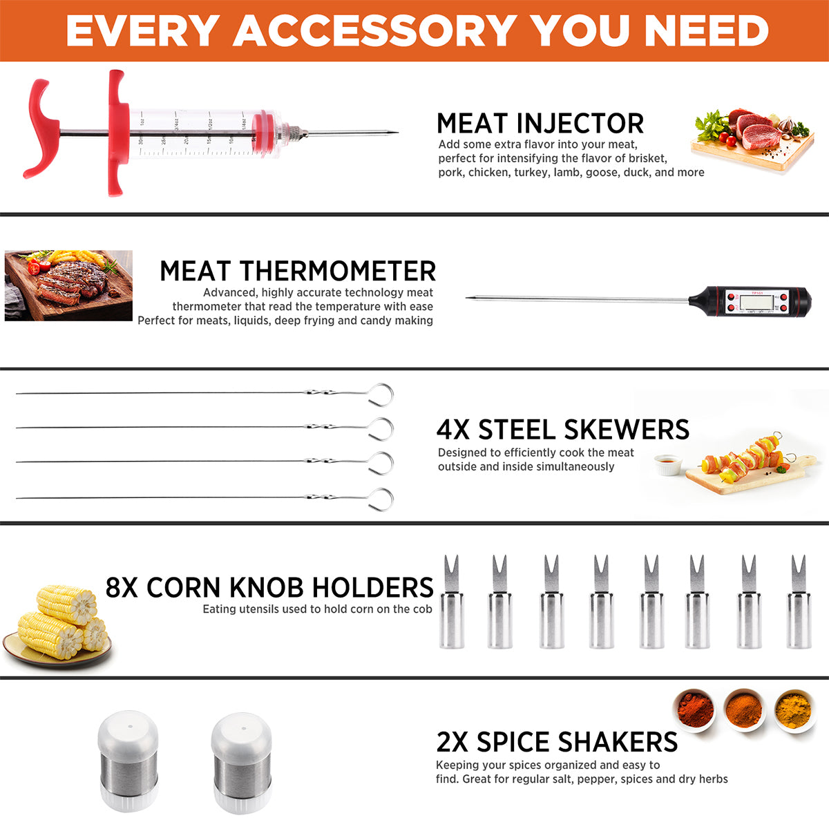 25-Piece BBQ Accessory Set