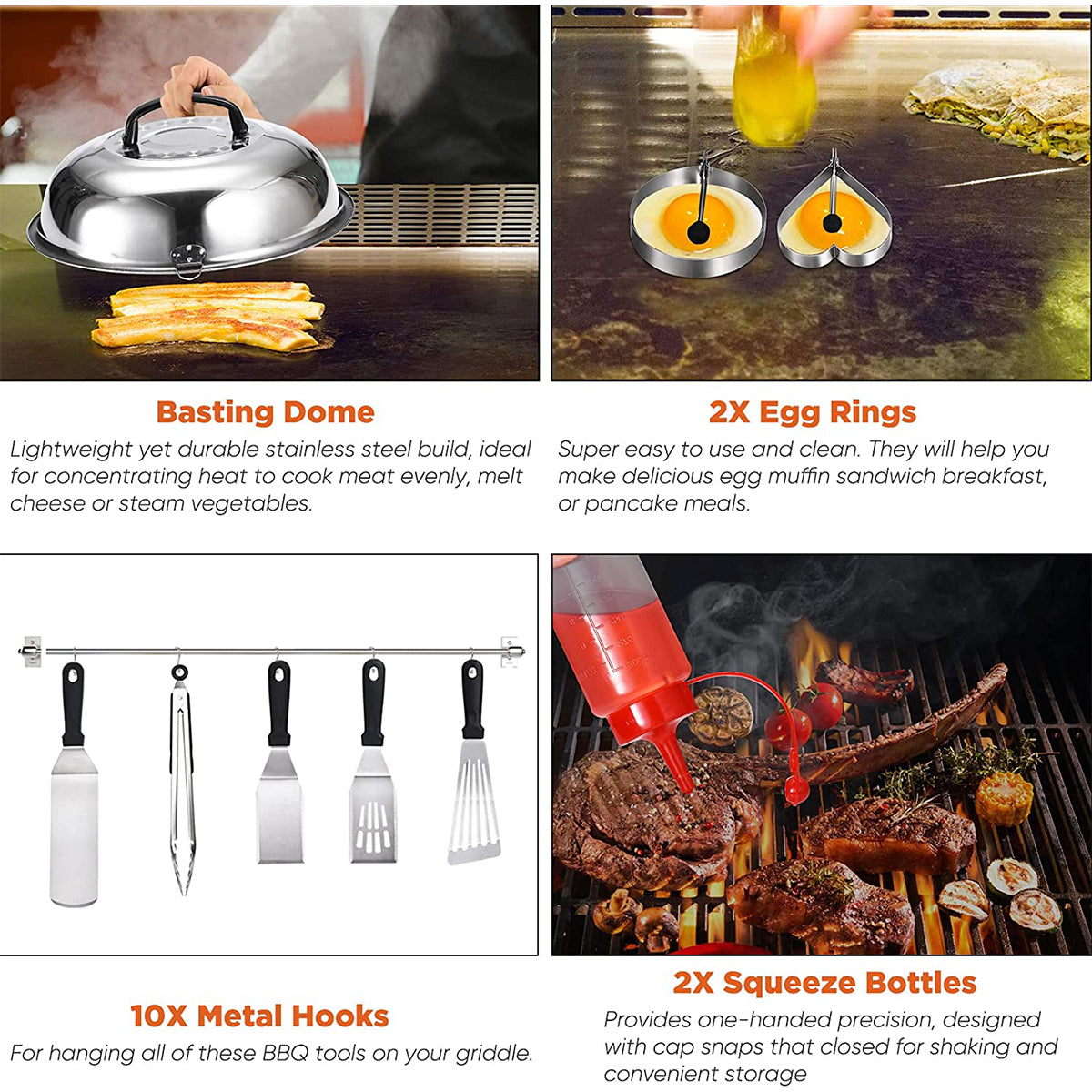 36-Piece Griddle Accessory Set