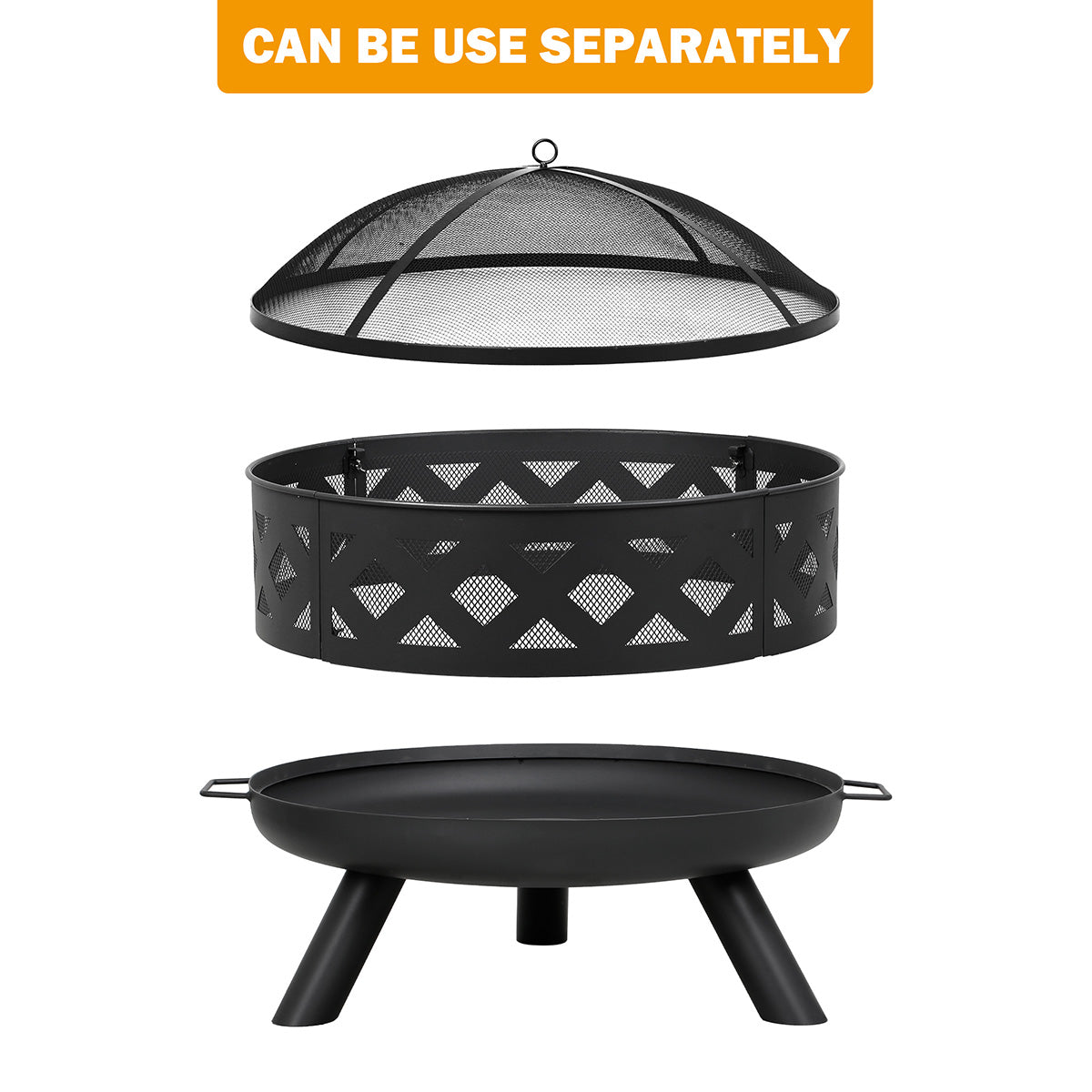 Triple Function Outdoor Fire Pit