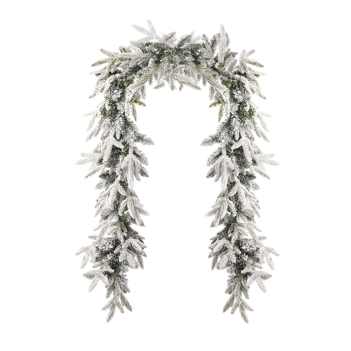 9' Flocked Frasier Fir Garland