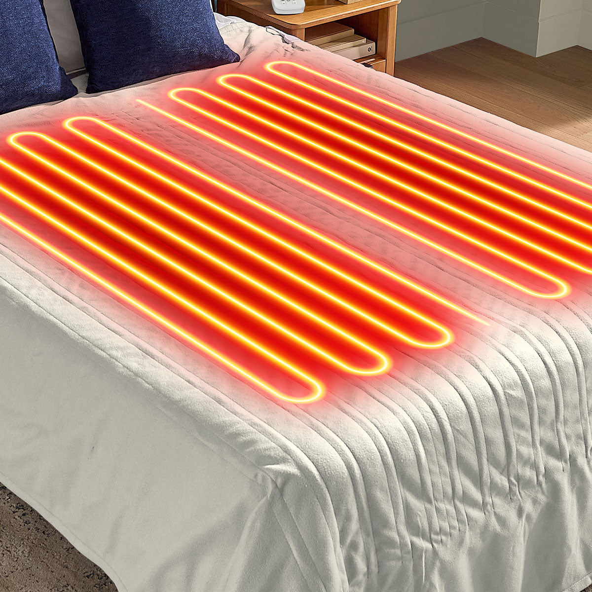 Dual Remote Heated Blankets
