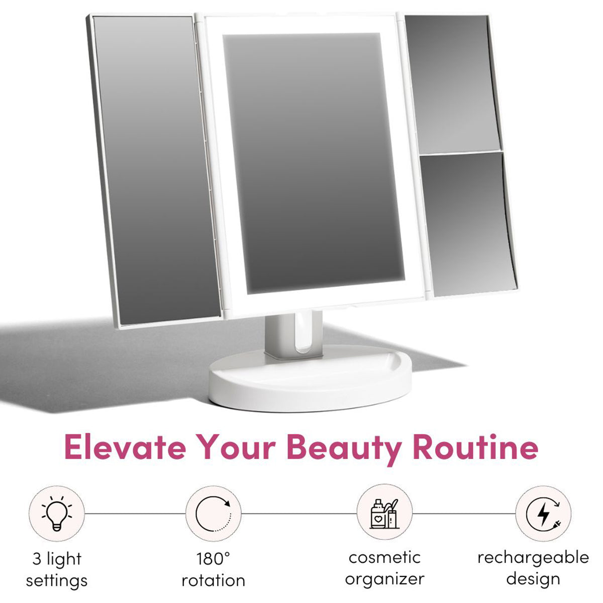 Multiple Magnification Vanity Mirror