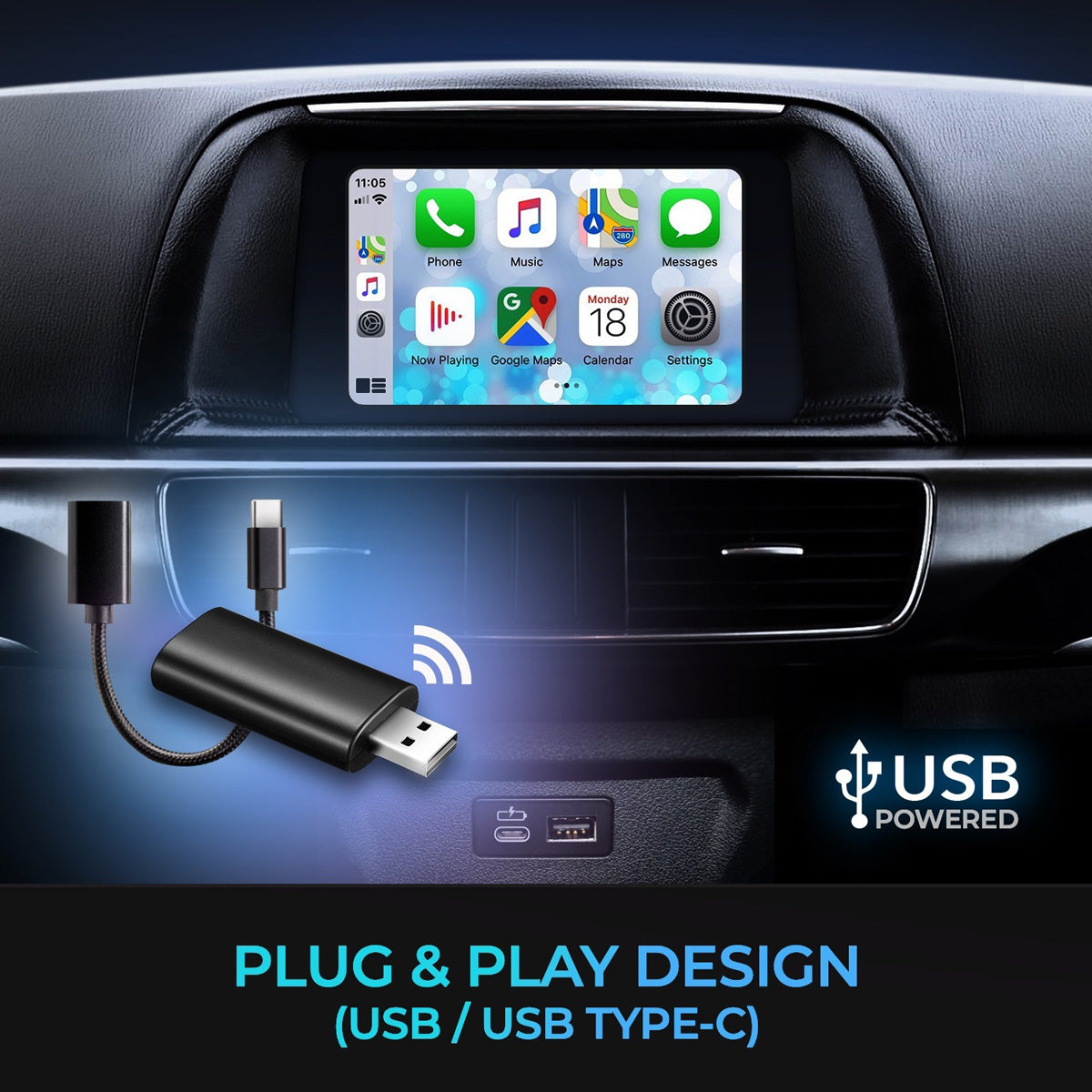 Wireless CarPlay USB Adapter