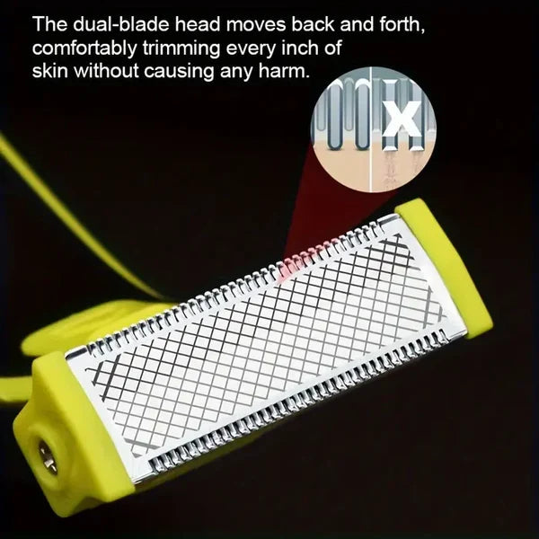 Men's Electric Shaver and Trimmer, Rechargeable Wet and Dry Grooming Kit