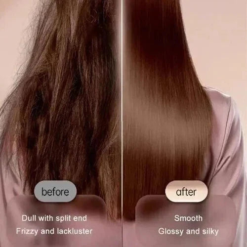 Heated Hair Styling Comb with Ion Frizz Control and Adjustable Heat, Travel Pouch