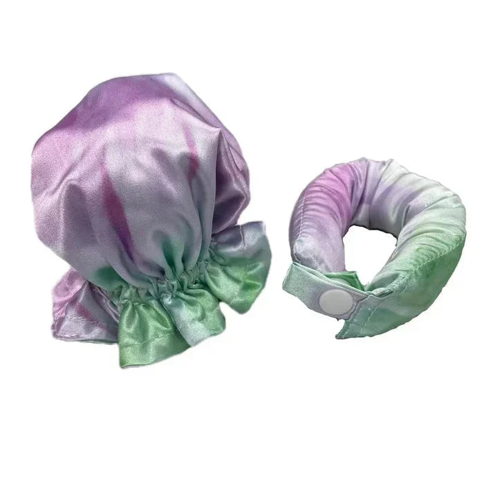 Heatless Hair Rollers with Satin Covers and Adjustable Buckles