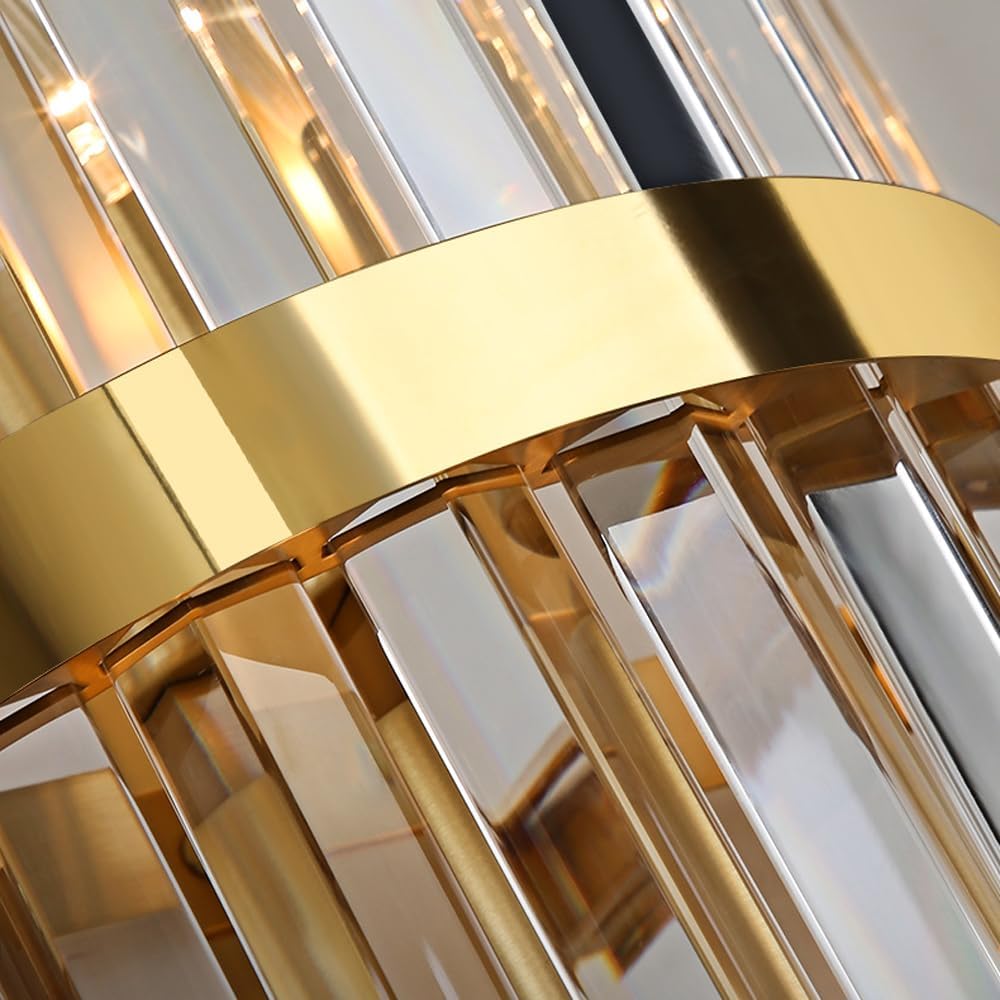 Crystal Wall Light | Modern Stainless Steel Sconce