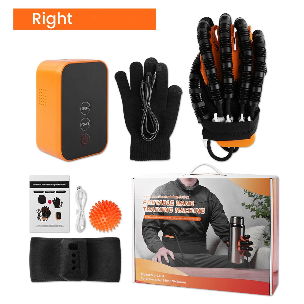Hand Therapy Trainer Gloves with Adjustable Air Assist and Rechargeable Pump, 5 Levels