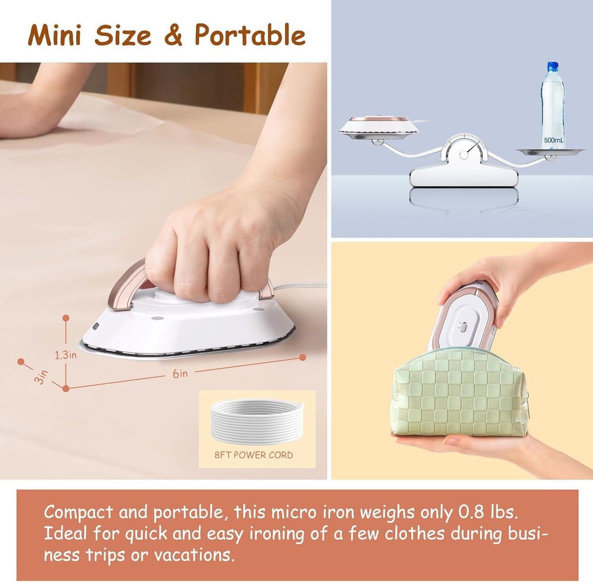 Portable Travel Iron