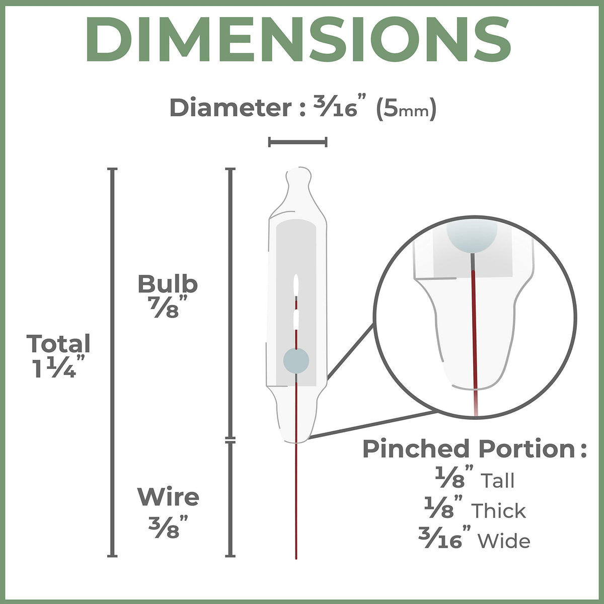 Mini Christmas Light Bulbs with Pinched Base and Clear Glass, 100 Count Pack