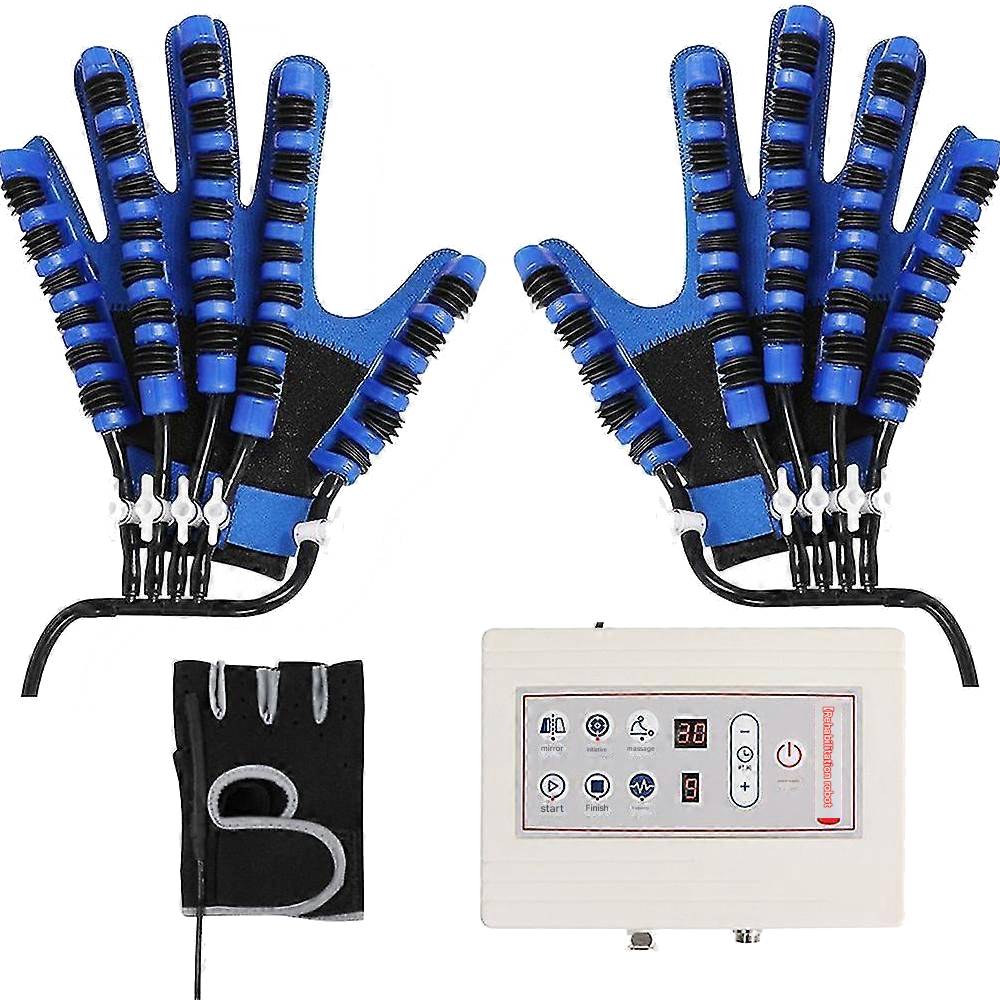 Hand Therapy Trainer Gloves with Adjustable Air Assist and Rechargeable Pump, 5 Levels