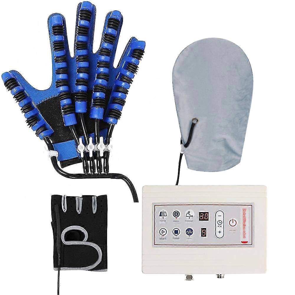 Hand Therapy Trainer Gloves with Adjustable Air Assist and Rechargeable Pump, 5 Levels