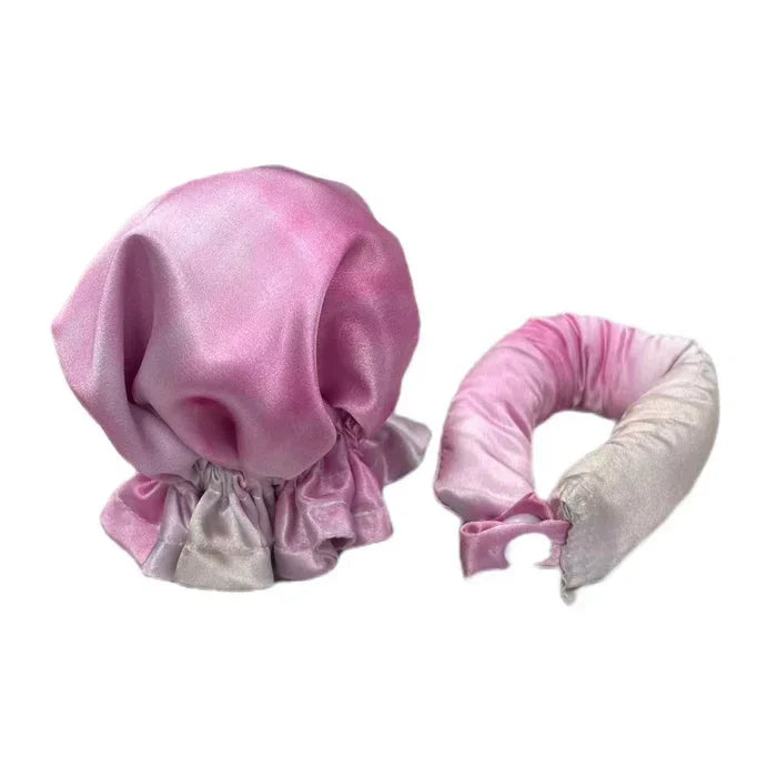 Heatless Hair Rollers with Satin Covers and Adjustable Buckles