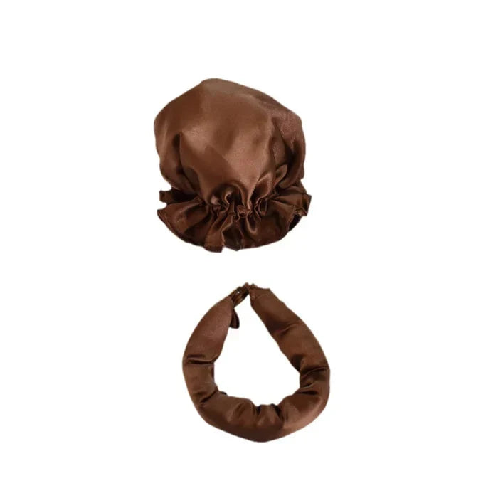 Heatless Hair Rollers with Satin Covers and Adjustable Buckles