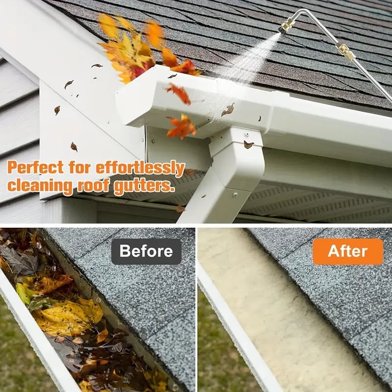 4000 PSI Telescoping High Pressure Washer Wand Set for Gutter, Roof, and Wall Cleaning