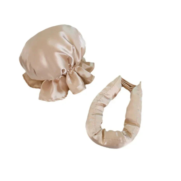 Heatless Hair Rollers with Satin Covers and Adjustable Buckles