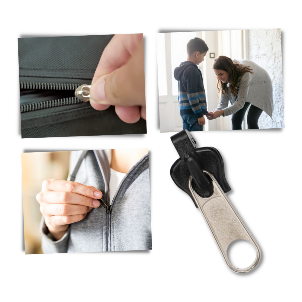 Clip-on slider to replace zippers