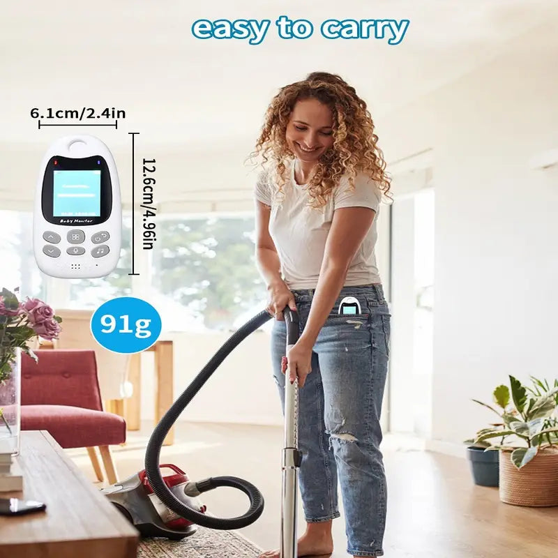 Wireless Video & Audio Baby Monitor with Night Vision and Two-Way Communication