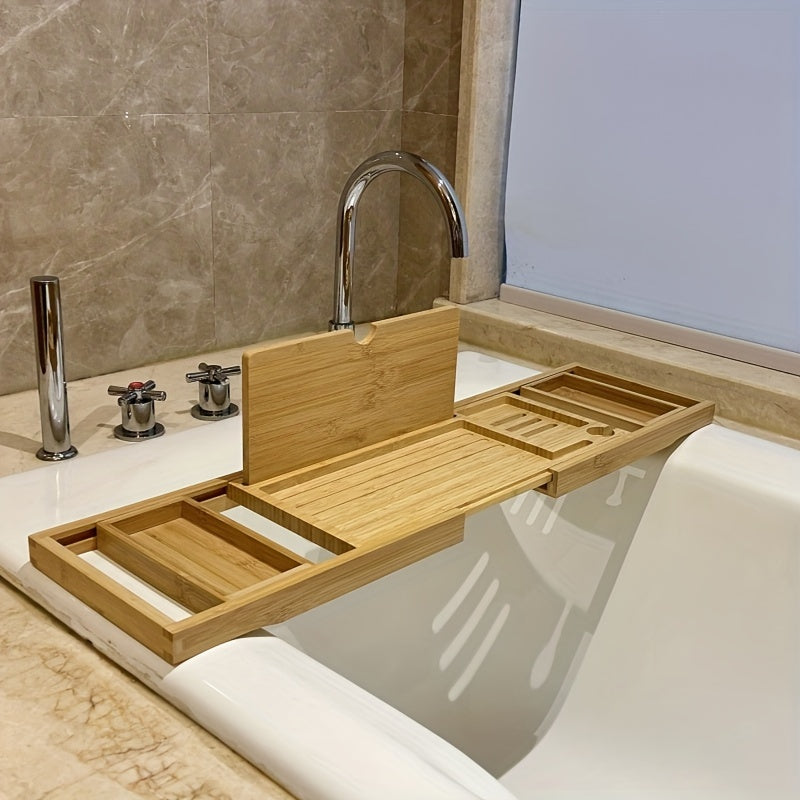 Bamboo Bathtub Tray - For Relaxation