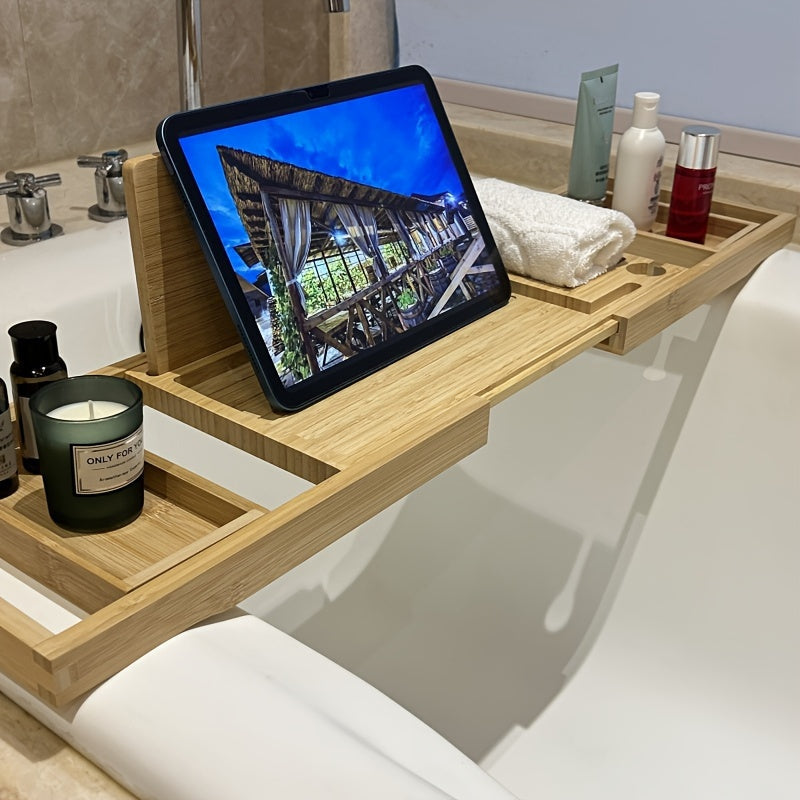 Bamboo Bathtub Tray - For Relaxation