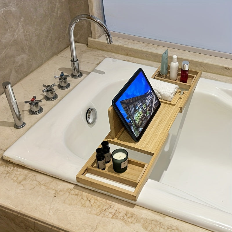 Bamboo Bathtub Tray - For Relaxation