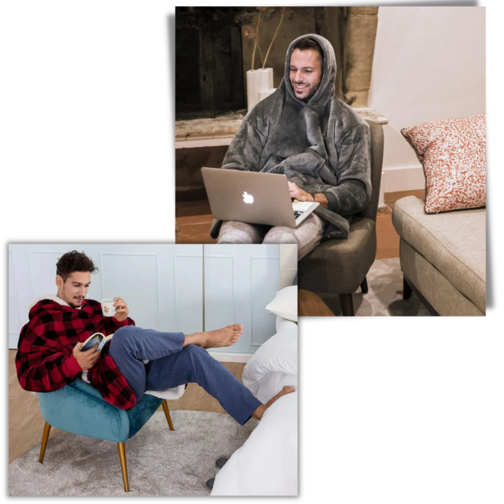 Giant Blanket Hoodie, 2-in-1 Blanket and Hoodie