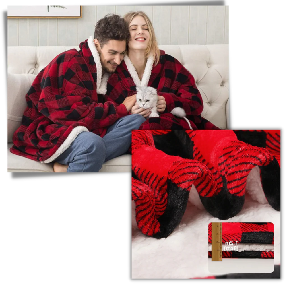 Giant Blanket Hoodie, 2-in-1 Blanket and Hoodie