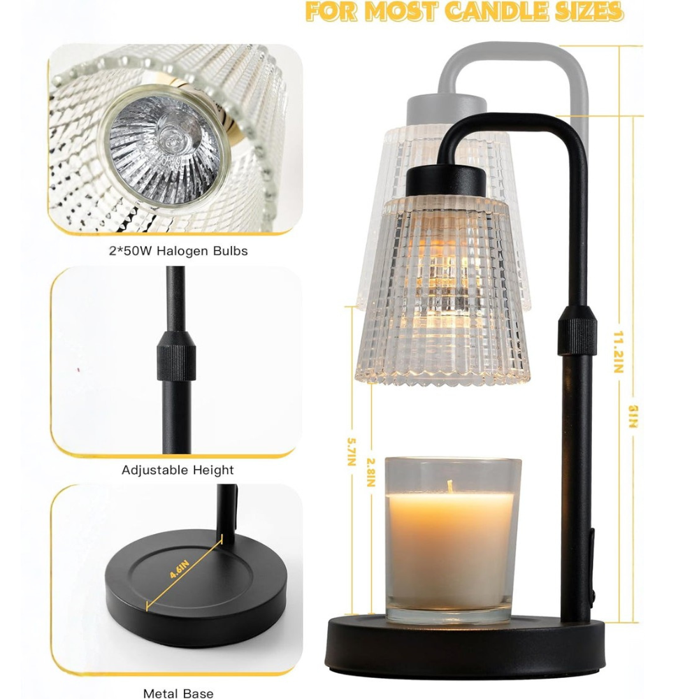 Candle Warmer Lamp Dimmable Adjustable Height