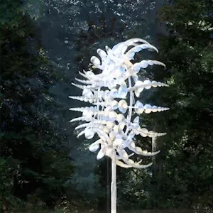 Metal Windmill Spinner, Anti-Rust Kinetic Garden Decoration