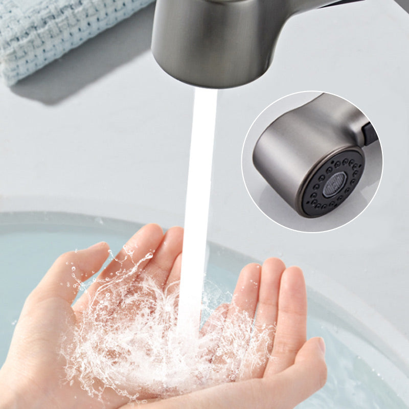 Single-Hole Basin Tap With Pull-Out Spray Head