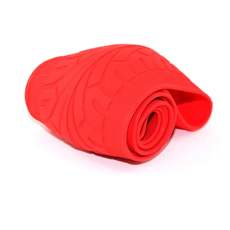 Steering Wheel Cover with Crocodile-Texture Grip and Palm Massage Nodules, Fits 14-16in