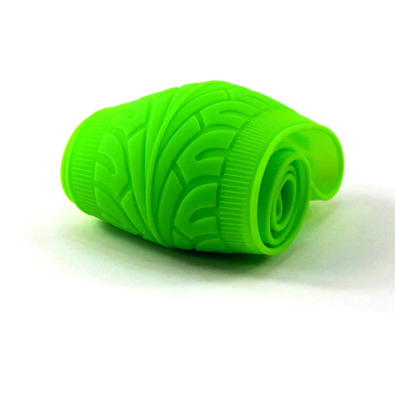 Steering Wheel Cover with Crocodile-Texture Grip and Palm Massage Nodules, Fits 14-16in