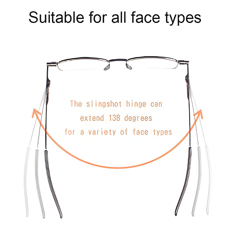Compact Folding Reading Glasses for Men and Women